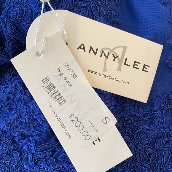 Off-Shoulder Evening Gown Long - Royal Blue - Picture 3 of 3